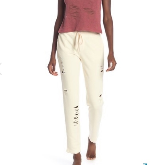 distressed sweatpants